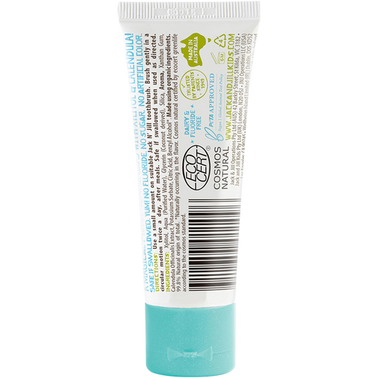 Jack N' Jill Toothpaste Children Milkshake Fluoride Free - Box of 6