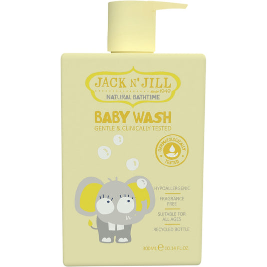JACK N' JILL Baby Wash Fragrance Free 3 x 300ml