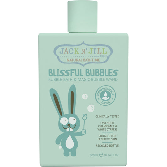 JACK N' JILL Blissful Bubbles Bubble Bath & Magic Bubble Wand 3 x 300ml
