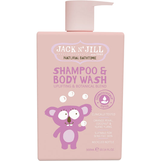 JACK N' JILL Shampoo & Body Wash Uplifting & Botanical Blend 3 x 300ml