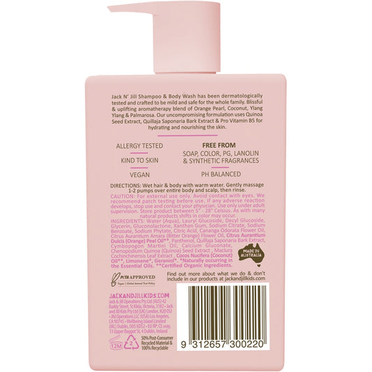 JACK N' JILL Shampoo & Body Wash Uplifting & Botanical Blend 3 x 300ml