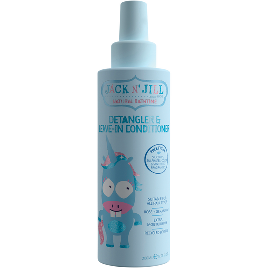 Jack N' Jill Detangler & Leave-in Conditioner Rose & Geranium - Box of 6