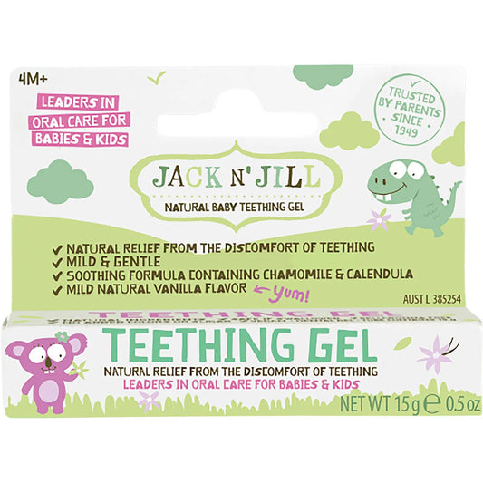 JACK N' JILL Teething Gel 4 Months+ 6 x 15g