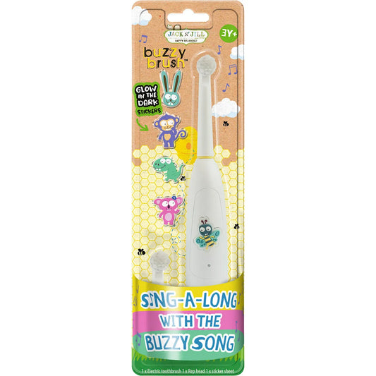 JACK N' JILL Electric Musical Toothbrush Buzzy Brush 3 Years+ x 8