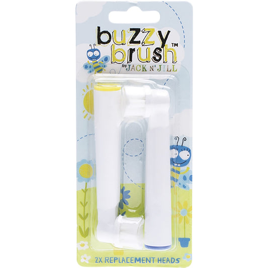 JACK N' JILL Replacement Heads Buzzy Brush 8 x 2pk