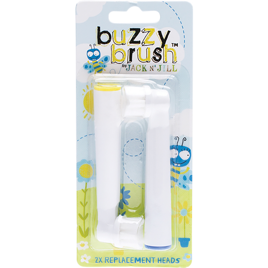 Jack N' Jill Replacement Heads Buzzy Brush - Box of 8