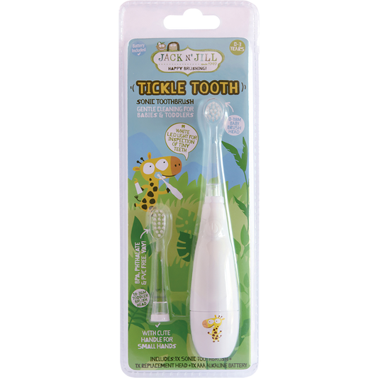 Jack N' Jill Sonic Toothbrush Tickle Tooth 0-3 Years - Box of 8