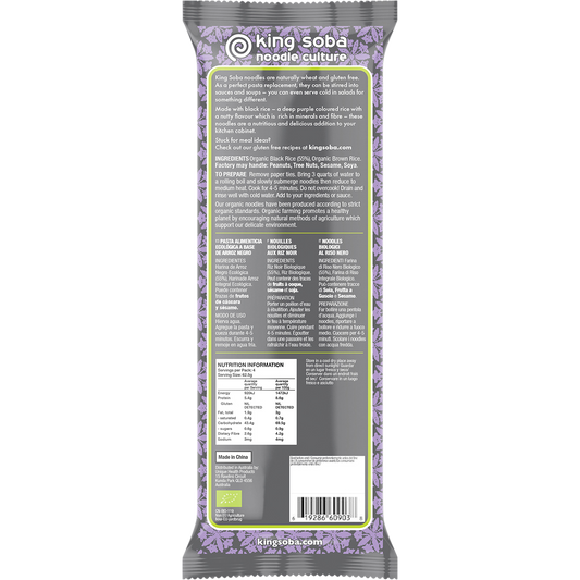 King Soba Organic Black Rice Noodles