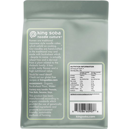 King Soba Organic Buckwheat Ramen Noodles