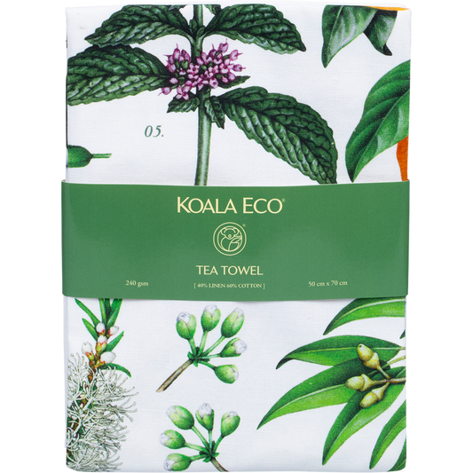 Koala Eco Tea Towel Botanical