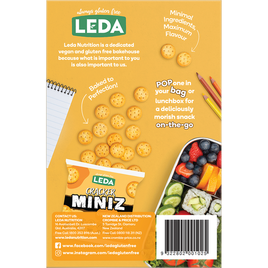 Leda Cracker Miniz Cheeze Multi 6 Pack - Box of 6
