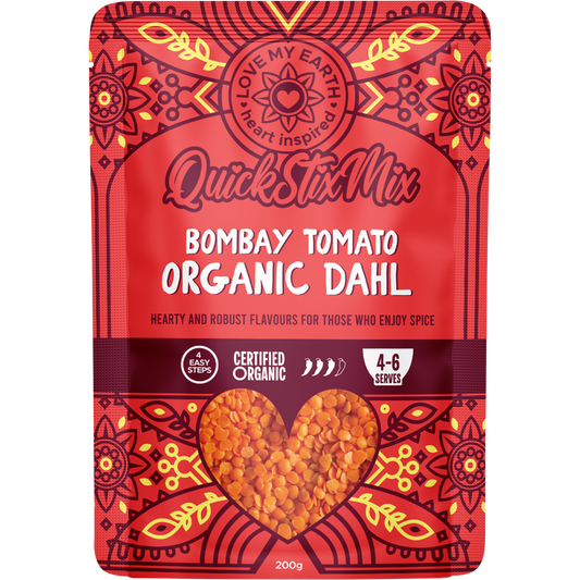 Love My Earth Quick Stix Mix Organic Dahl Bombay Tomato
