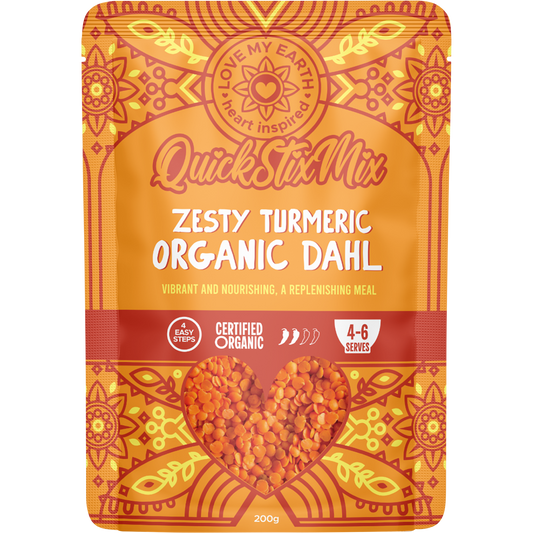 Love My Earth Quick Stix Mix Organic Dahl Zesty Turmeric