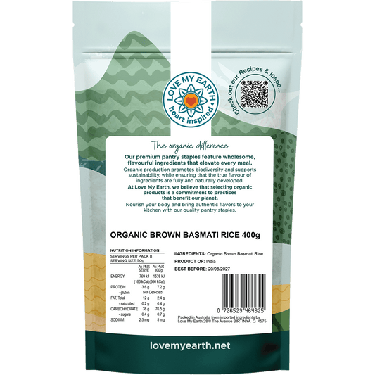 Love My Earth Organic Brown Basmati Rice