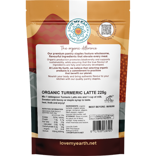 Love My Earth Organic Spiced Turmeric Latte