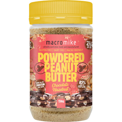 MACRO MIKE Powdered Peanut Butter Chocolate Hazelnut 1 x 156g
