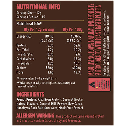 MACRO MIKE Powdered Peanut Butter Chocolate Hazelnut 1 x 156g