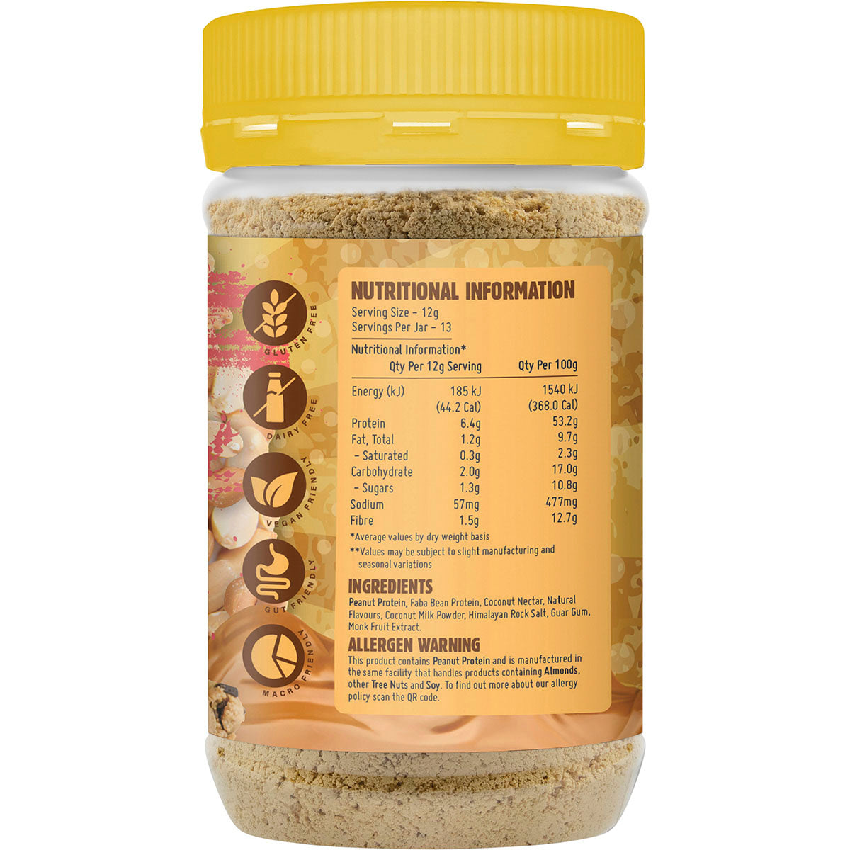 MACRO MIKE Powdered Peanut Butter Cookie Dough 1 x 156g
