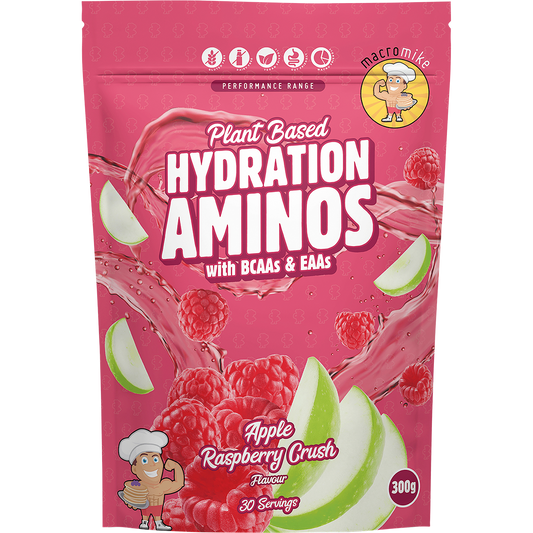 MACRO MIKE Plant Based Hydration Aminos Apple Raspberry Crush