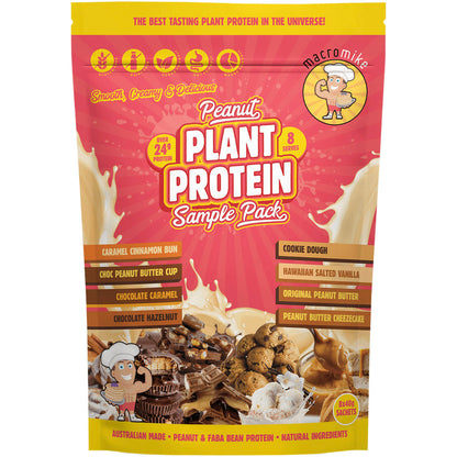 MACRO MIKE Peanut Plant Protein Sample Pack 8 x 40g