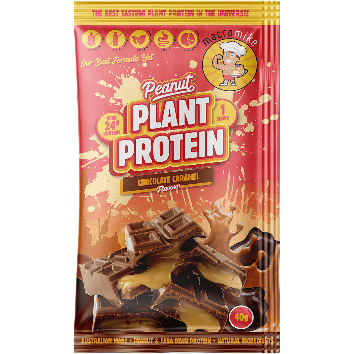 MACRO MIKE Peanut Plant Protein Sample Pack 8 x 40g