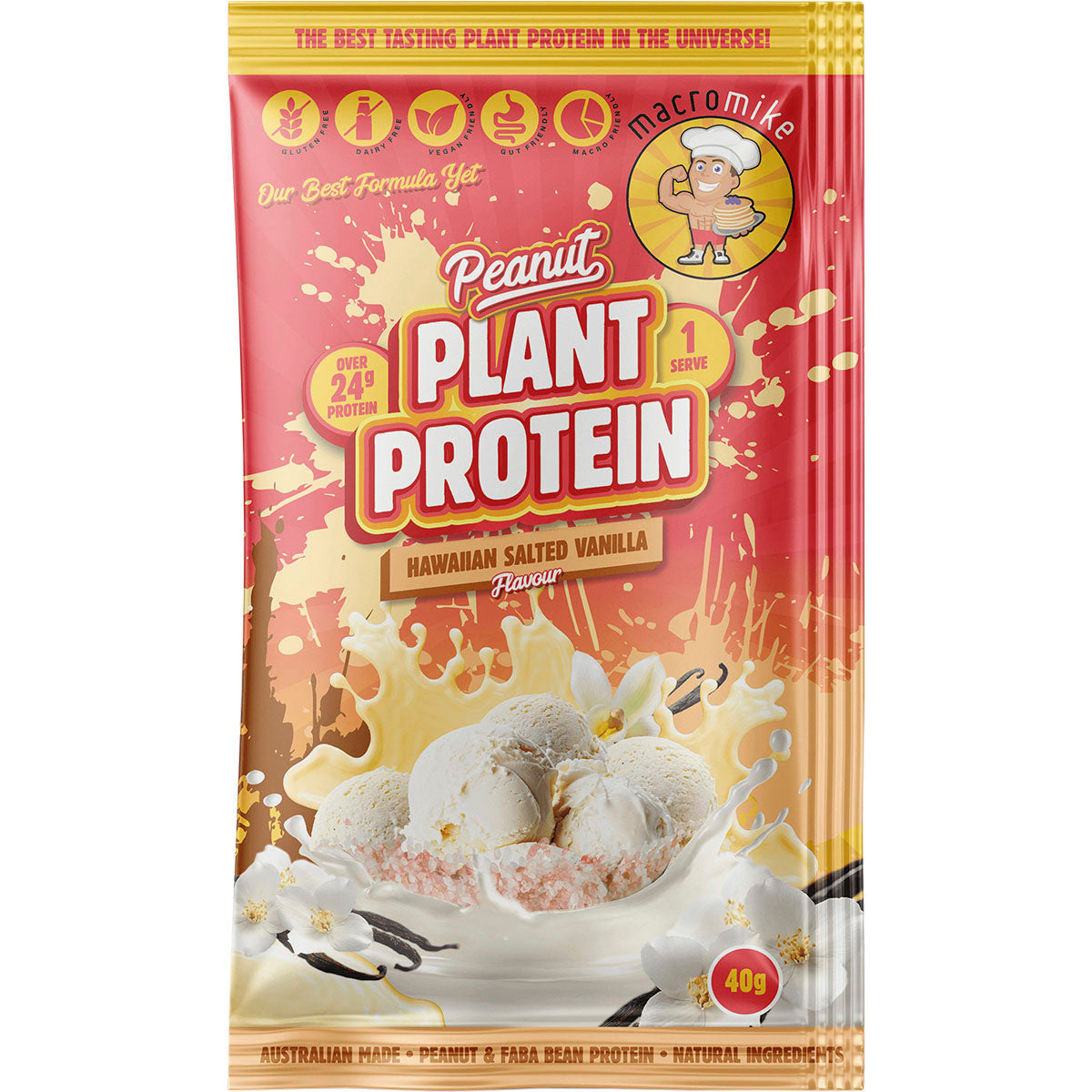 MACRO MIKE Peanut Plant Protein Sample Pack 8 x 40g