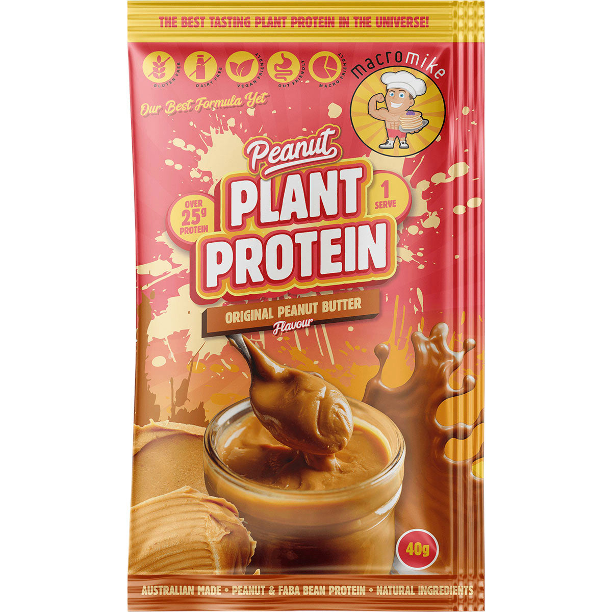 MACRO MIKE Peanut Plant Protein Sample Pack 8 x 40g