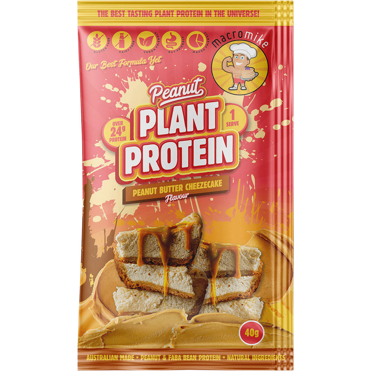 MACRO MIKE Peanut Plant Protein Sample Pack 8 x 40g
