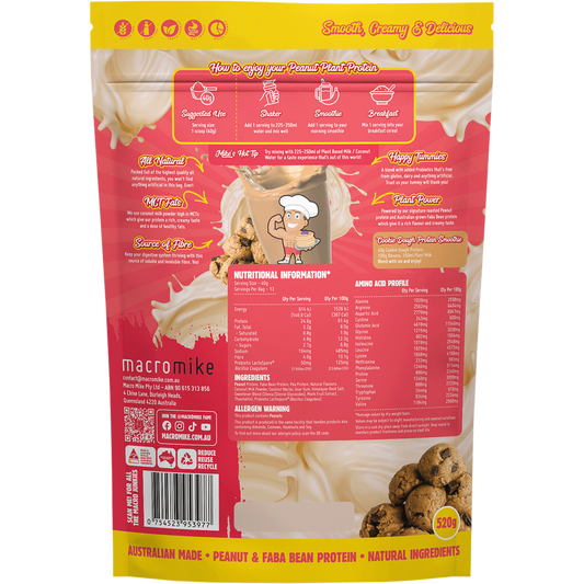 MACRO MIKE Peanut Plant Protein Cookie Dough