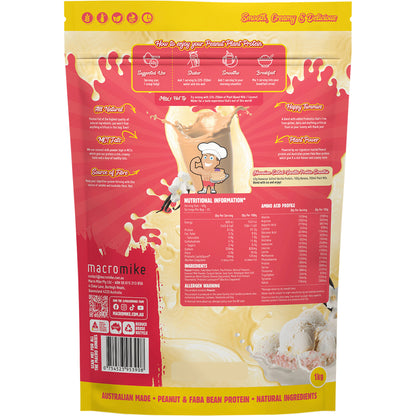 MACRO MIKE Peanut Plant Protein Hawaiian Salted Vanilla 1 x 1kg