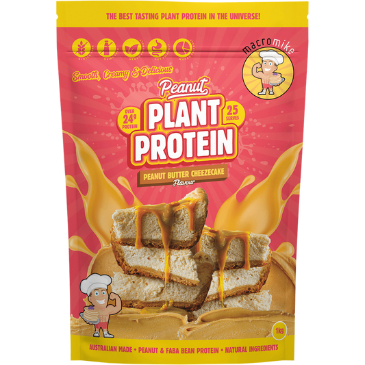 MACRO MIKE Peanut Plant Protein Peanut Butter Cheezecake