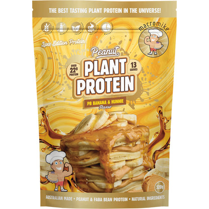MACRO MIKE Peanut Plant Protein PB Banana & Hunnie 1 x 520g