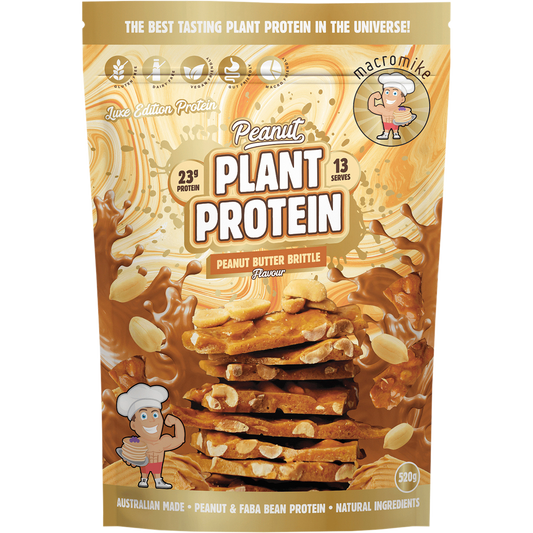 MACRO MIKE Peanut Plant Protein Peanut Butter Brittle