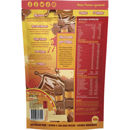 MACRO MIKE Premium Almond Protein Choc Honeycomb 1 x 400g