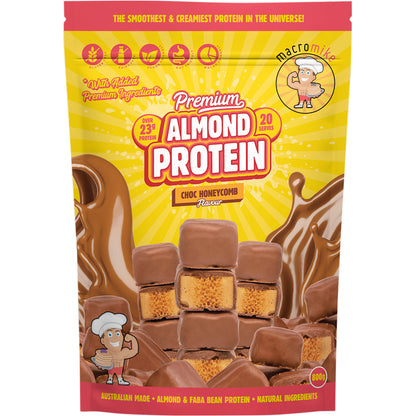 MACRO MIKE Premium Almond Protein Choc Honeycomb 1 x 800g