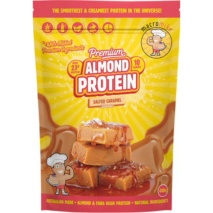 MACRO MIKE Premium Almond Protein Salted Caramel 1 x 400g