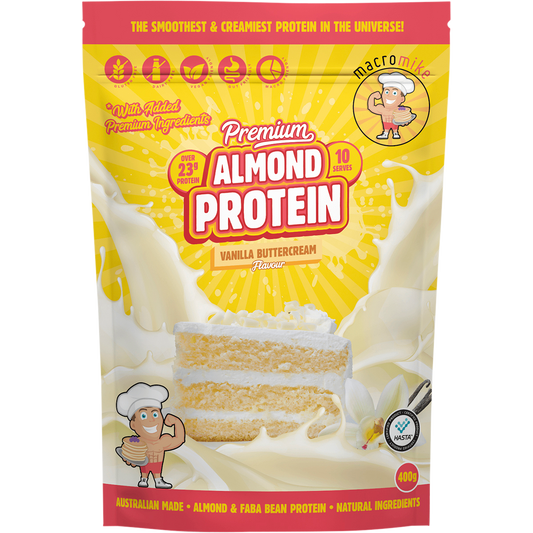 MACRO MIKE Premium Almond Protein Vanilla Buttercream