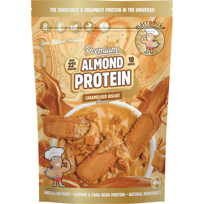 MACRO MIKE Premium Almond Protein Caramelised Biscuit 1 x 400g