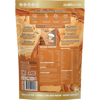 MACRO MIKE Premium Almond Protein Caramelised Biscuit 1 x 400g