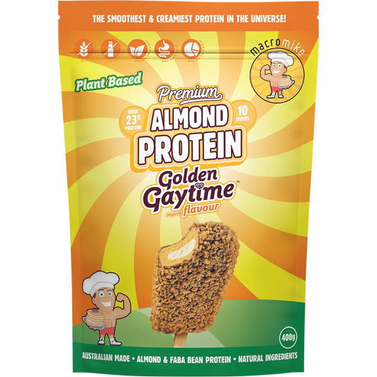 MACRO MIKE Premium Almond Protein Golden Gaytime