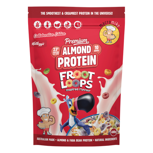 MACRO MIKE x Kellogg's Premium Almond Protein Froot Loops Inspired