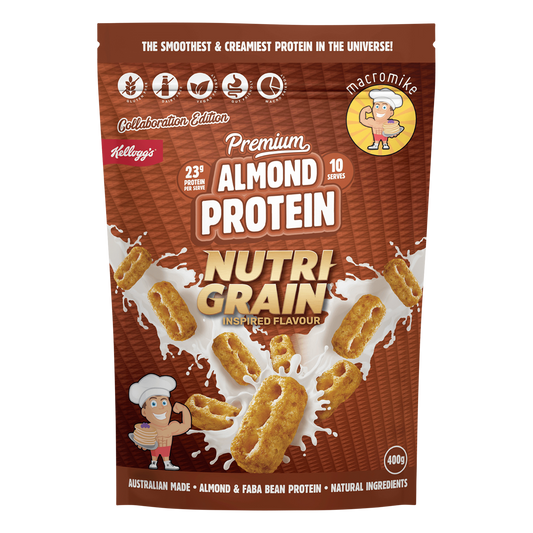 MACRO MIKE x Kellogg's Premium Almond Protein Nutri-Grain Inspired