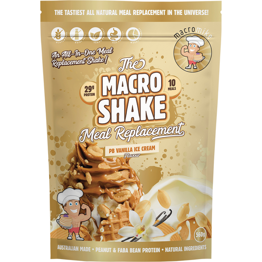 MACRO MIKE The Macro Shake Meal Replacement PB Vanilla Ice Cream
