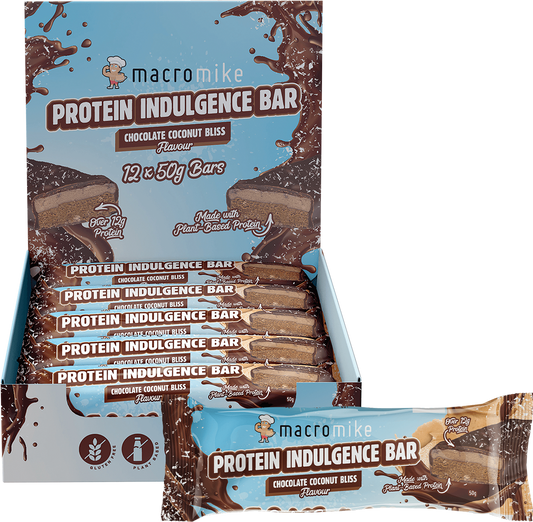 MACRO MIKE Protein Indulgence Bar Chocolate Coconut Bliss - Box of 12