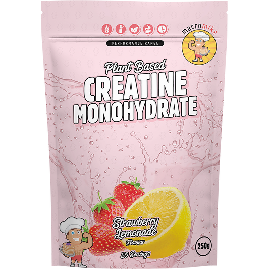 MACRO MIKE Plant Based Creatine Monohydrate Strawberry Lemonade