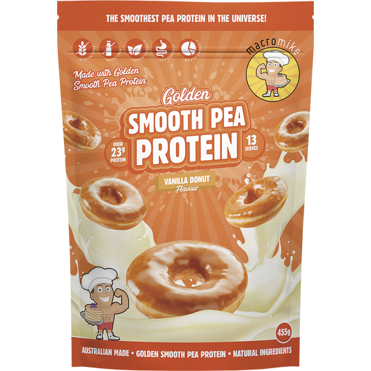 MACRO MIKE Golden Smooth Pea Protein Vanilla Donut