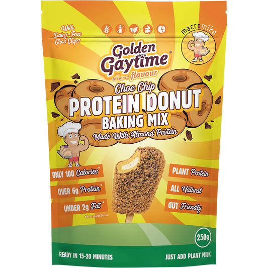 MACRO MIKE Protein Donut Baking Mix Golden Gaytime Choc Chip