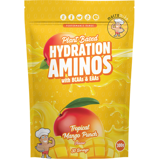 MACRO MIKE Plant Based Hydration Aminos Tropical Mango