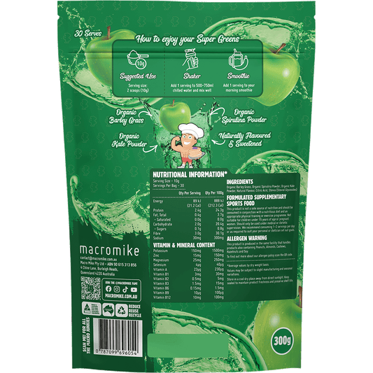 MACRO MIKE Super Greens Apple