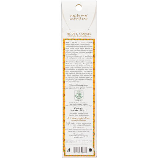 Marco Polo's Treasures Incense Sticks Olibanum Etiopia